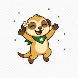 Mimi the mascot, celebrating